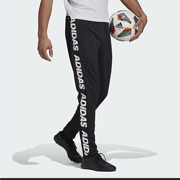 Adidas Black Sweatpants with Side Stripe - Picture 2 of 10